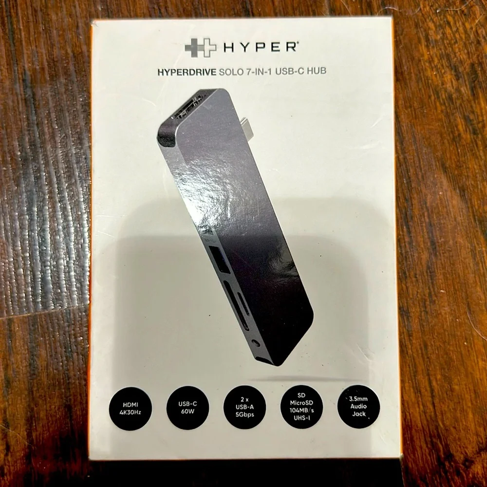 COPY - Hyper - GN21D-GRAY HyperDrive 7-Port Universal USB-C Hub - USB-C Docking…
